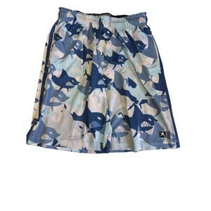 Lacrosse Unlimeted youth XL shorts with shark design
